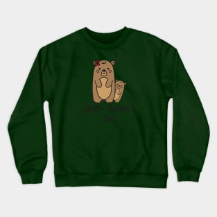 Mother Happy Day Osa Teddy Child Cub Family Crewneck Sweatshirt